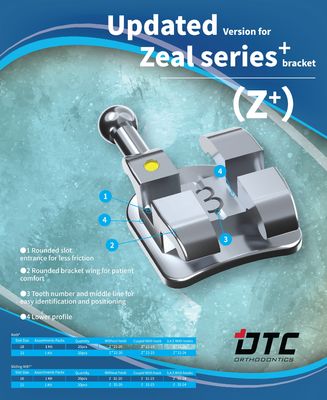 3 έτη διάρκεια ζωής DTC Zeal Plus σειράς οδοντιατρική ορθοδοντική στήριγμα στήριγμα ορθοπλαστικό ύφασμα
