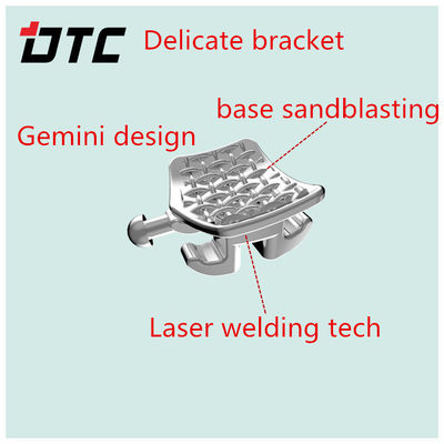 DTC Brackets Ορθοδοντική Ατσάλι 80 Mesh Base Αμμουδιωκόμενες ράβδοι με μακρά διάρκεια ζωής