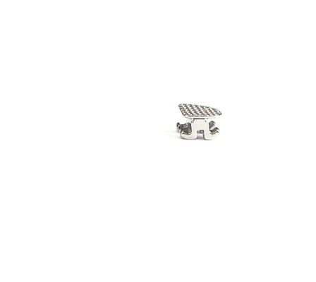 Μίνι/Standard 0.022''/0.018'' MIM Technology Ορθοδοντικές μεταλλικές αγκάλες με βάση από δίχτυ