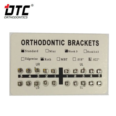Χρόνος διατήρησης 3 ετών Sweet Series Orthodontic Roth Bracket 0.018&quot; με 0.018&quot; slot