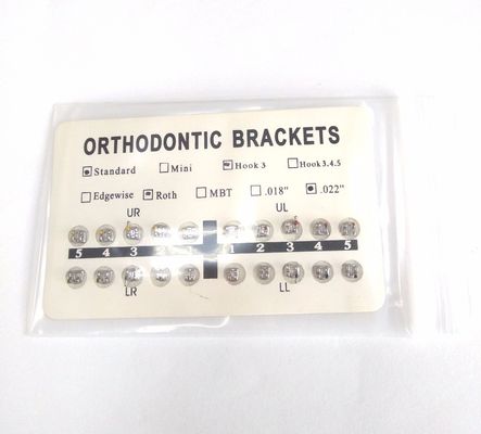 Χρόνος διατήρησης 3 ετών Sweet Series Orthodontic Roth Bracket 0.018&quot; με 0.018&quot; slot