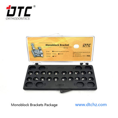 DTC Mim Monoblock Ορθοδοντική Λαζερική Οδοντική Κράρετα MBT Roth Metal Brace με 3W/Hook