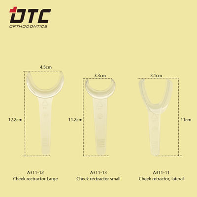 Ορθοδοντικά υλικά DTC Retractor μάγουλα για οδοντιατρικές διαδικασίες σε μεγάλο / μικρό μέγεθος